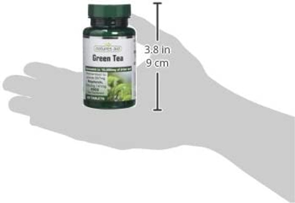 natures aid 10000 mg Green Tea Tablets - Pack of 60 Tablets