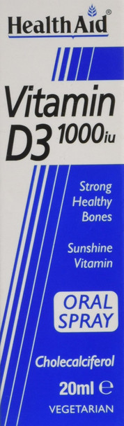 HealthAid Vitamin D3 1000iu Spray 20ml