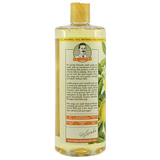 Dr Jacobs Naturals Liquid Castile Soap Body Wash - Citrus 946ml