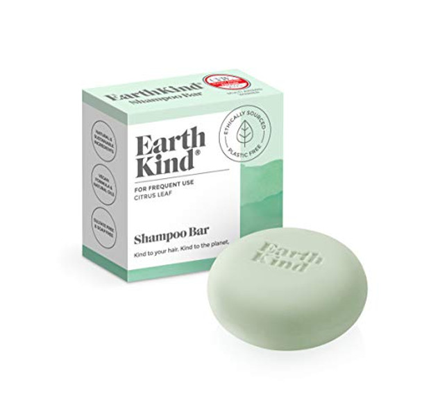 EarthKind Citrus Leaf Shampoo Bar For Frequent Use 50G