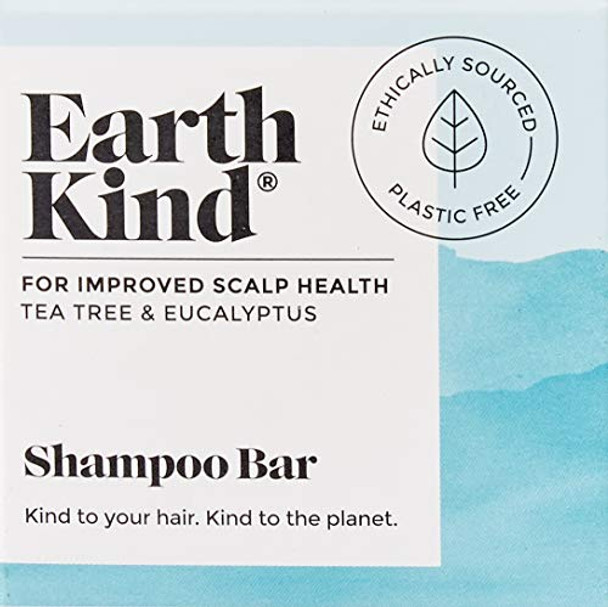 EarthKind Teatree & Eucalyptus Shampoo Bar For Improved Scalp Health 50G