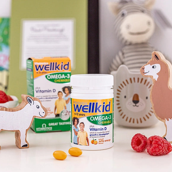 Vitabiotics Wellkid Soft Burst Orange Flavour Chewable Capsules - 60 Count