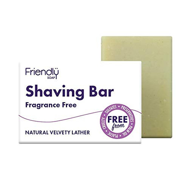 Friendly Soap Fragance Free Shaving Bar 0.1 Kg