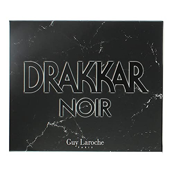 Guy Laroche Drakkar Noir 3 Piece Gift Set: Eau De Parfum 100ml - Shower Gel 50ml - Deodorant Stick 75g