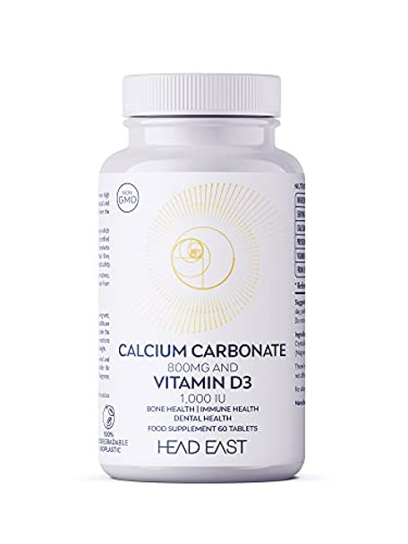 Head East Calcium Carbonate 800mg & Vitamin D3 1000 IU