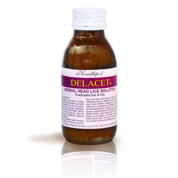 Healthpol Delacet Herbal Head Lice Solution 100ml