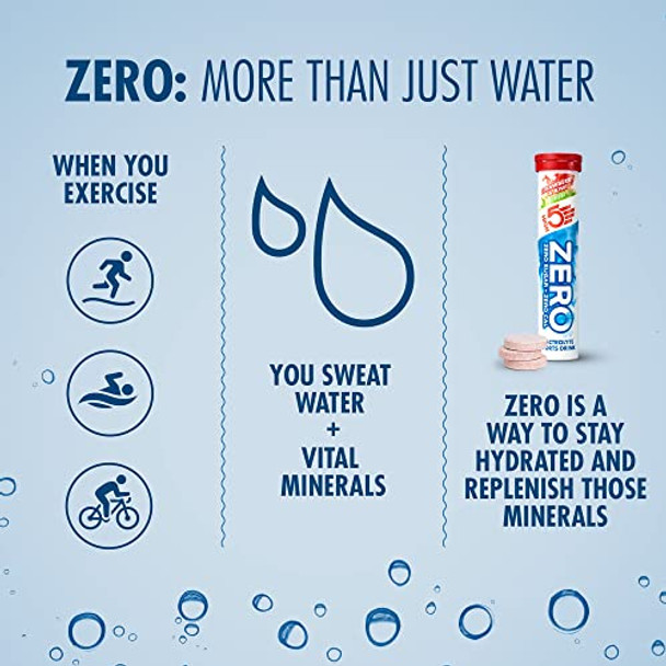 HIGH5 ZERO Electrolyte Hydration Rehydration Tablets Added Vitamin C (Strawberry & Kiwi 8x20 Tablets)
