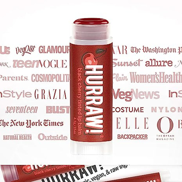 Hurraw Black Cherry Tinted Lip Balm