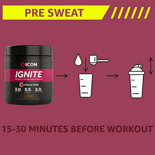 ICON Nutrition Ignite Pre-Workout 330g Cherry Cola