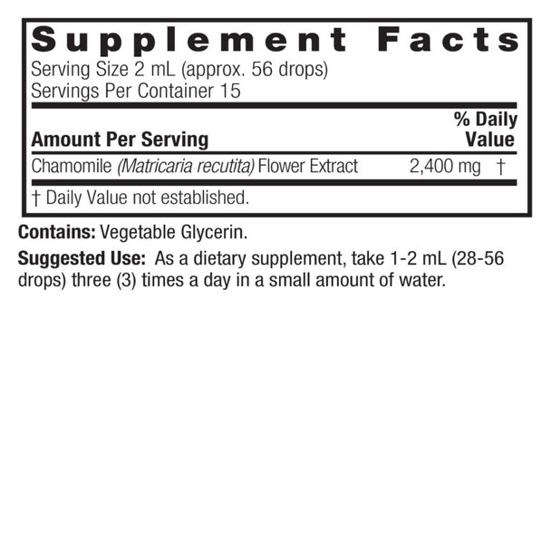 Nature's Answer Alcohol-Free Chamomile Flower, 1-Fluid Ounce Nature's Answer Alcohol-Free Chamomile Flower, 1-Fluid Ounce