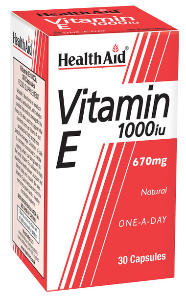 HealthAid Vitamin E 1000iu - 30 Capsules