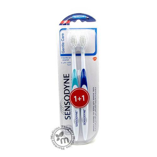 Sensodyne Gentle Care (1+1 Free) Toothbrush, Soft