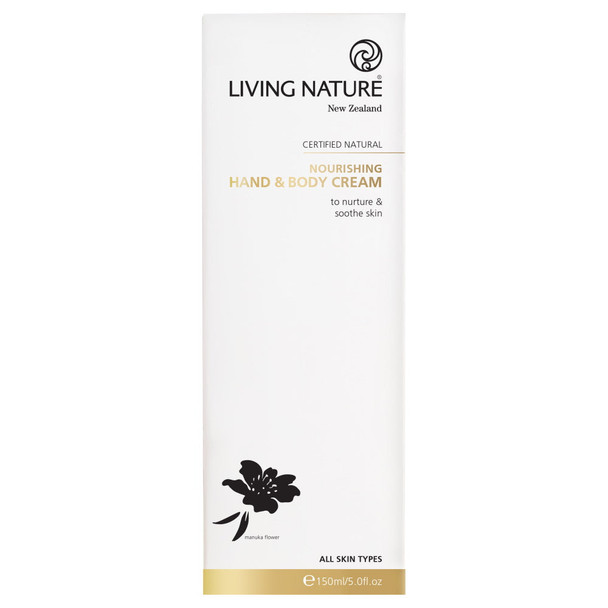 Living Nature Nourishing Hand & Body Cream 150mL