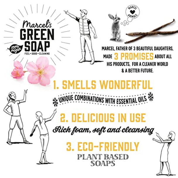 Marcels Green Soap Shower Gel Vanilla & Cherry Blossom Marcels Green Soap Shower Gel Vanilla & Cherry Blossom