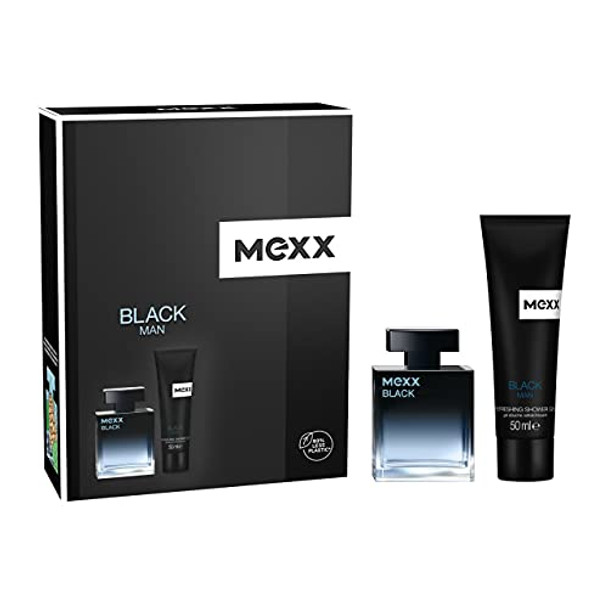 Mexx Black Man 2 Piece Gift Set: Eau De Toilette 30ml - Shower Gel 50ml