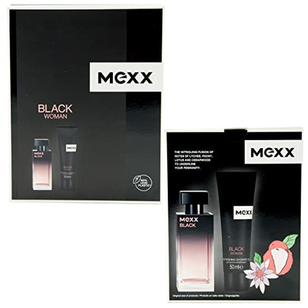 Mexx Black Woman Gift Set 30ml EDT + 50ml Shower Gel