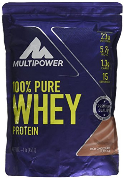 Multipower 100% Pure Whey Protein Rich Chocolate 450g