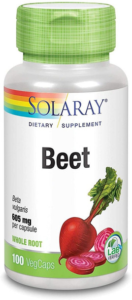 Solaray, Beet Root 605mg, 100 VegCaps