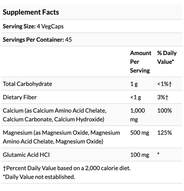 Solaray - Calcium Magnesium 2:1 Ratio, Amino Acid Chelate, 180 VegCaps