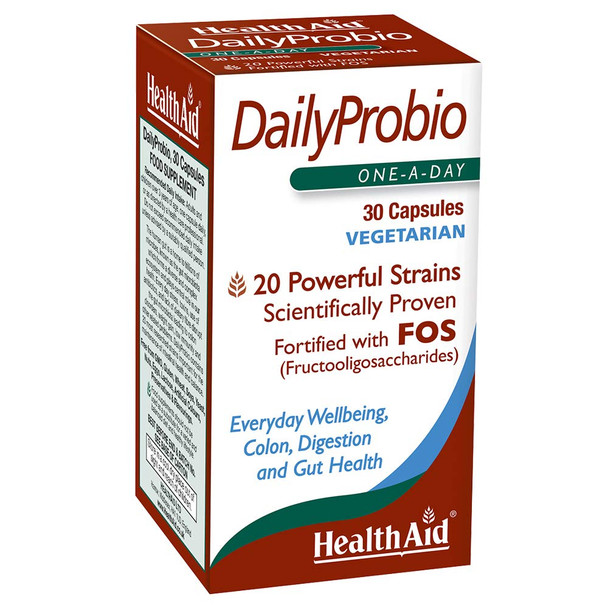 HealthAid DailyProbio Vegi Capsules, 30 -Count