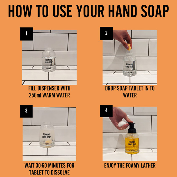 SPLASH Foaming Hand Soap Refill Tablets x1 - Juicy Orange
