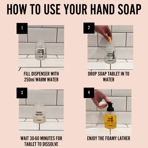 SPLASH Foaming Hand Soap Refill Tablets x1 - TropicalCoconutScent