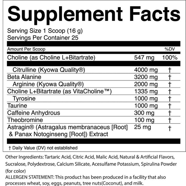 Storm PRE Preworkout 25 Servings