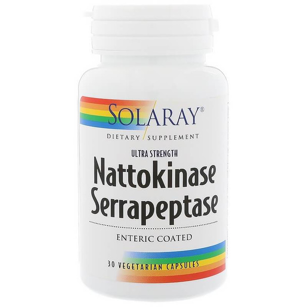 Solaray - Nattokinase Serrapeptase, 30 Vegetarian Capsules