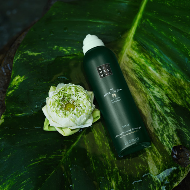 RITUALS Foaming Shower Gel from The Ritual of Jing, 200 ml - With Sacred Lotus & Jujube - Relaxing & Calming Properties