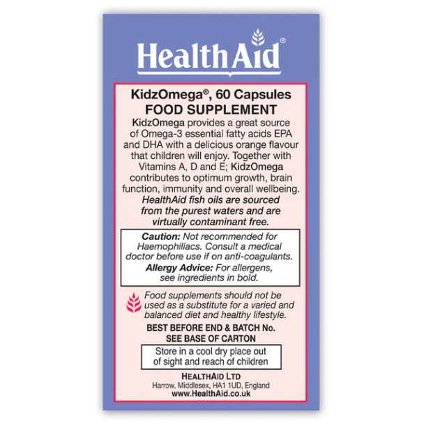 HealthAid Kidz Omega - 60 Capsules