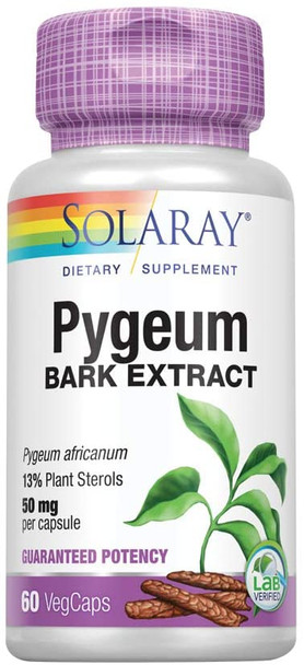 Solaray, Pygeum Bark Extract, 50 mg, 60 VegCaps