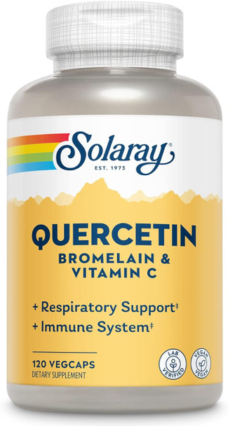 Solaray - QBC Plex, Quercetin & Bromelain plus Vitamin C, 120 VegCaps