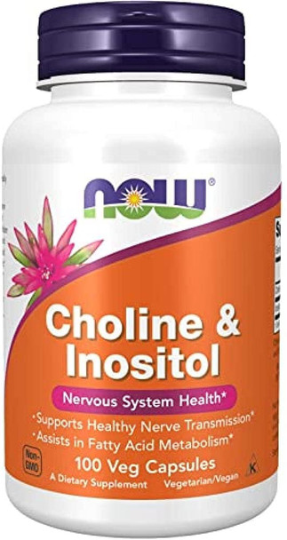 Now Foods Choline and Inositol, 500mg - 100 caps Vitamins B