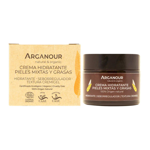 Arganour CREMA hidratante pieles mixtas y grasas Face moisturizer Acne Treatment Cream & blackhead removal