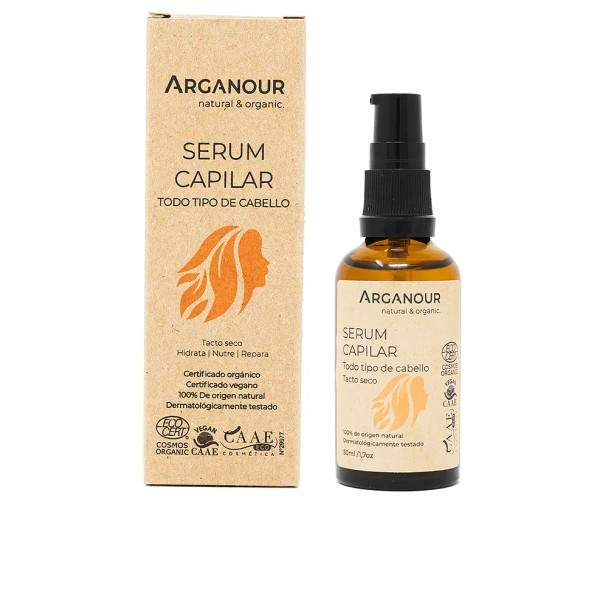 Arganour SERUM CAPILAR con aceite de argan Hair moisturizer treatment - Hair repair treatment - Shiny hair treatment