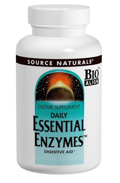 Source Naturals Daily Essential Enzymes, 500 mg, 120 Capsules