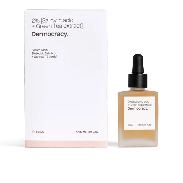 Dermocracy 2% SALICYLIC ACID + GREEN TEA EXTRACT face serum Acne Treatment Cream & blackhead removal - Anti redness treatment cream