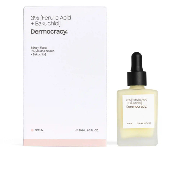 Dermocracy 3% FERULIC ACID + BAKUCHIOL facial serum Anti aging cream & anti wrinkle treatment