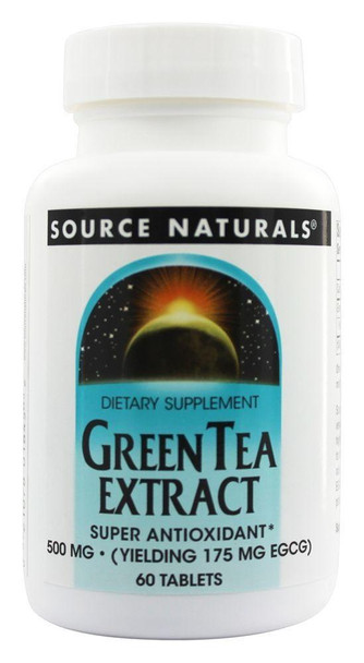 Source Naturals, Green Tea Extract 500 mg, 60 Tablets Source Naturals, Green Tea Extract 500 mg, 60 Tablets