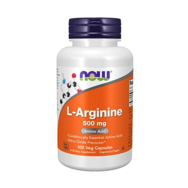 Now Foods L-Arginine 500 mg 100-Capsules