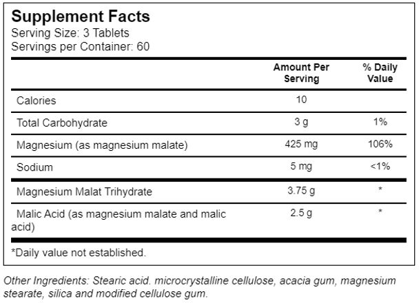 Source Naturals, Magnesium Malate, 180 Tablets