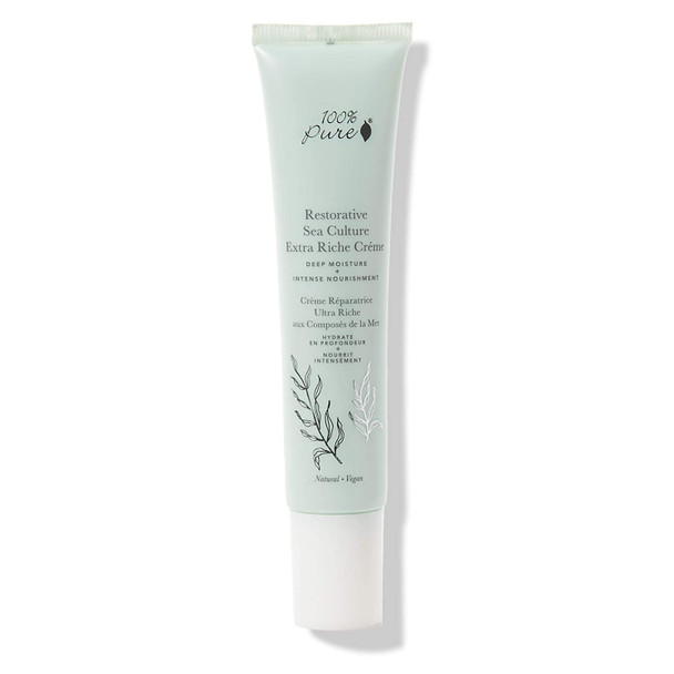 100% PURE Restorative Sea Culture Extra Riche Creme 1.4 oz Nourishing Face Moisturizer