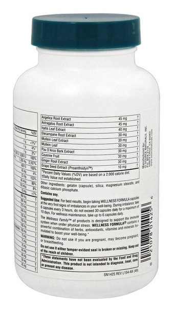 Source Naturals Wellness Formula, 120 Capsules