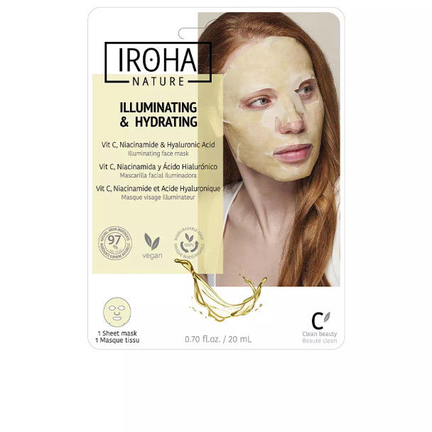 Iroha Nature TISSUE MASK brightening vitamin C + HA Face mask