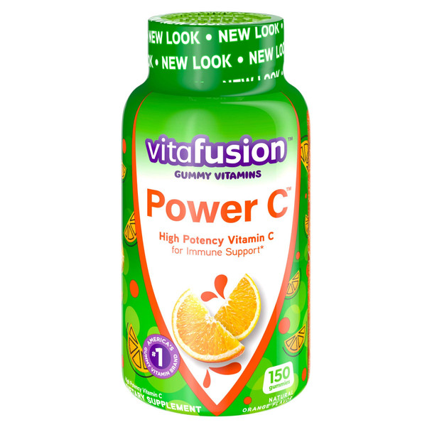 Vitafusion Power C Gummy Vitamins, 150 Count (Packaging May Vary), Absolutely Orange