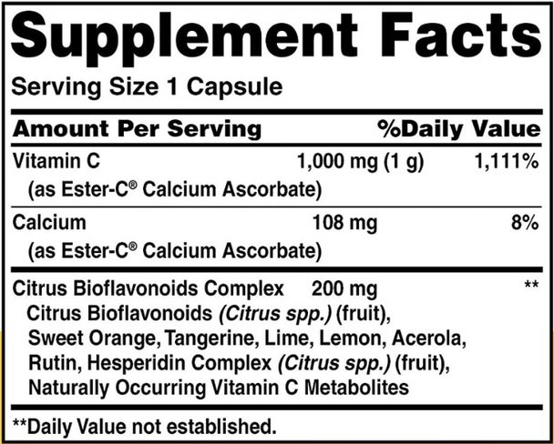 American Health - Ester-C 1000 mg with Citrus Bioflavonoids, 90 Capsules American Health - Ester-C 1000 mg with Citrus Bioflavonoids, 90 Capsules
