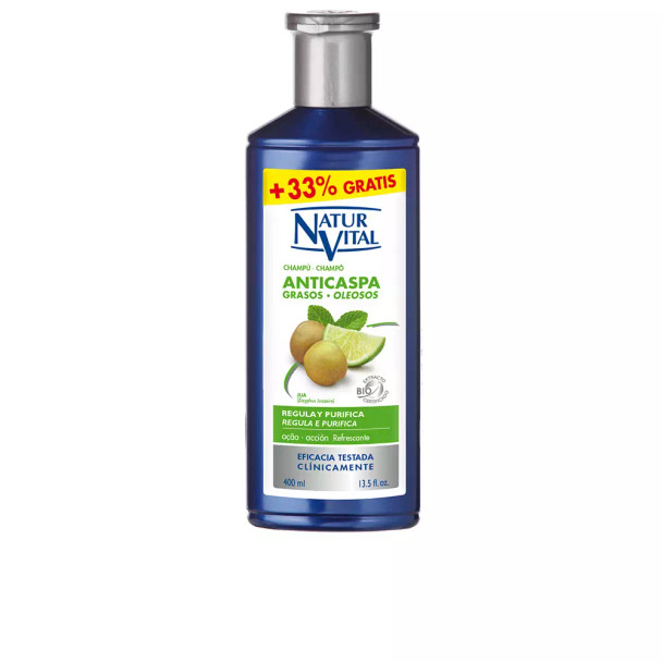 Naturvital CHAMPU ANTICASPA cabello graso Anti-dandruff shampoo - Purifying shampoo