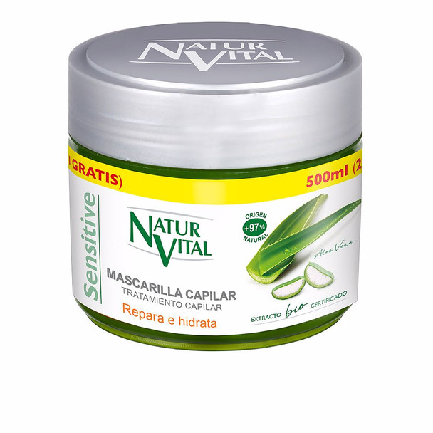 Naturvital MASCARILLA REPARA E HIDRATA sensitive Hair mask for damaged hair