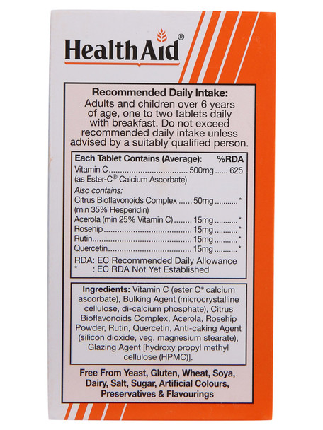 HealthAid Ester C 500mg Plus - 60 Tablets