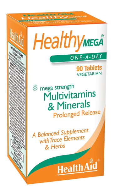 HealthAid Healthy Mega - Prolong Release - 90 Vegetarian Tablets